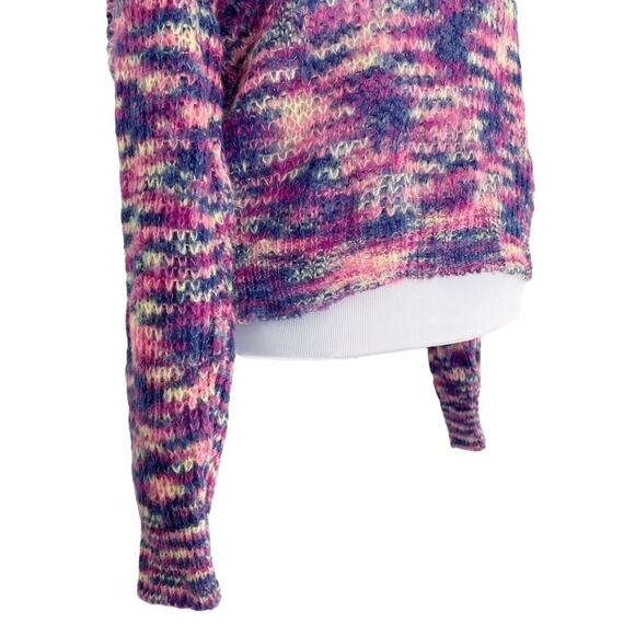 MISSGUIDED NWT Twist Back Oversize Jumper Multicolor Size US 4 Pink Purple Blue - Picture 4 of 9